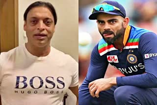 Shoaib Akhtar  Virat Kohli  Shoaib Akhtar Supported Virat Kohli  Kohli Did 70 International Centuries  Team India  गेंदबाज शोएब अख्तर  विराट कोहली  कोहली के अंतरराष्ट्रीय शतक  खेल समाचार  Cricket News  Sports News in Hindi