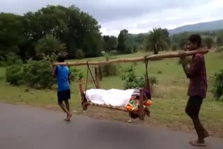 dead body was carried in a cot