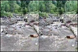 Flood in Sangla Nala