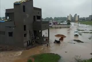 Heavy rain in Mahasamund district
