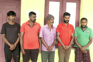 indian bison killed in munnar  smuggle meat of bison  estate workers arrested for killing bison in munnar  കാട്ടുപോത്തിന്‍റെ ഇറച്ചി മുറിച്ചുകടത്താൻ ശ്രമം  പരിക്കേറ്റു വീണ കാട്ടുപോത്തിനെ കൊലപ്പെടുത്തി  തലയാർ എസ്റ്റേറ്റ് മൂന്നാർ