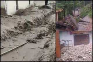 Debris entered houses in Nauni Panchayat