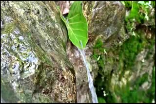 Waterfall on the Aravalli Mountains