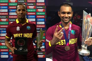 cricket news  Retirement Announced  Lendl Simmons  Denesh Ramdin  West Indies  former captain  वेस्टइंडीज  लेंडल सिमंस  दिनेश रामदीन  ट्विटर हैंडल