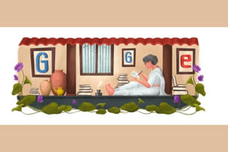 malayalam poet balamani amma birthday  google doodle pays tribute to famous malayalam poet balamani amma  balamani amma google doodle  ബാലാമണിയമ്മ ആദരമർപ്പിച്ച് ഗൂഗിൾ  ബാലാമണിയമ്മ ജന്മദിനം ഗൂഗിൾ ഡൂഡിൽ