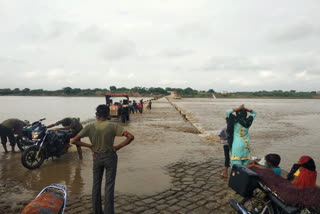 Water level rise in Parvati river of Kota, State highway 70 blocked