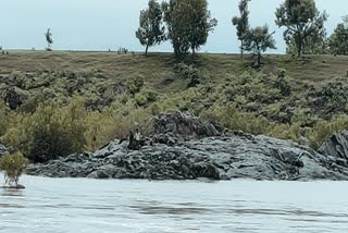 Couple stucked in Mahi River in Banswara