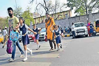 Road crossing at schools