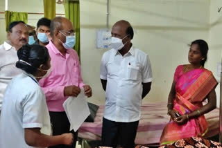 health minister ma subramanian  ma subramanian made sudden visit to annur govt hospital  annur govt hospital  coimbatore news  coimbatore latest news  ma subramanian  அன்னூர் அரசு மருத்துவமனை  அமைச்சர் மா சுப்பிரமணியன்  மருத்துவ மற்றும் மக்கள் நல்வாழ்வுத்துறை அமைச்சர் மா சுபிரமணியன்  மருத்துவ மற்றும் மக்கள் நல்வாழ்வுத்துறை  அன்னூர் அரசு மருத்துவமனையில் மா சுபிரமணியன் ஆய்வு