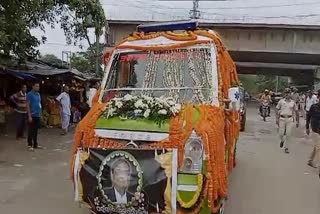 last rites of ils director ajay parida in jajpur