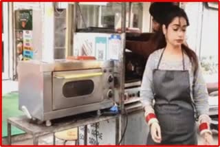 A newly married girl in Jalandhar left her job in an IT company and started a pizza burger business with her husband