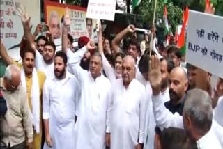 Protest over ED questioning Sonia Gandhi