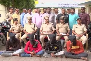 4 accused arrested under bikes theft case in ballary
