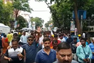 TMC Workers Return to home during Mamata Banerjee speech at 21 July Rally