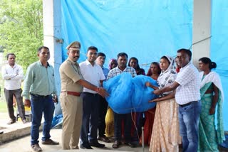 koriya Collector and SP inspected Manendragarh fish seed production center