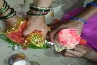 Frog wedding for rain in Aurangabad
