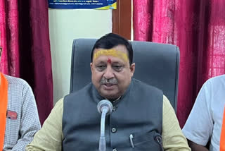 Minister Virendra Kanwar press conference in Una