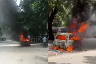 two-cars-caught-fire-in-front-of-ed-office-in-bengaluru