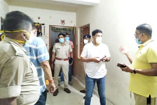 Jamshedpur police at the crime spot