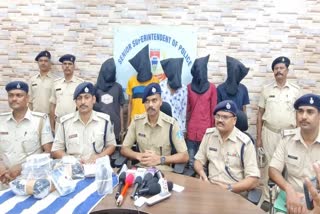 five criminals arrested for robbery from truck driver in Jamshedpur