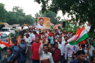Delhi BJP takes out 'Abhinandan Yatra' in honour of Droupadi Murmu