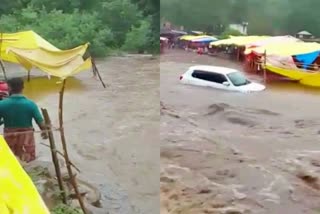 Flood in Sitakund of Gupt Dham of Rohtas