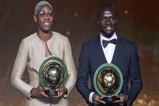 Asisat Oshoala win African Player of the Year awards  Sadio Mane win African Player of the Year awards  Sadio Mane  Asisat Oshoala  സാദിയോ മാനേ  സാദിയോ മാനേ ആഫ്രിക്കൻ ഫുട്ബോളർ ഓഫ് ദ ഇയർ  അസിസാത് ഒഷോള ആഫ്രിക്കൻ ഫുട്ബോളർ ഓഫ് ദ ഇയർ