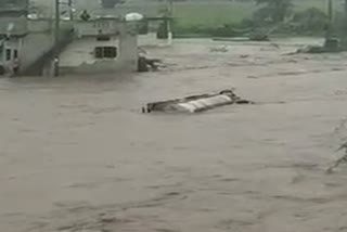 Milk Tanker Swept Away In Flood