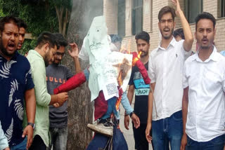 Srinagar students protest