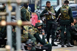 In a pre-dawn raid, Sri Lankan forces armed with automatic assault rifles demolished the main anti-government protest site and evicted activists. They tore down the demonstrators' tents and baton charged some who were not willing to budge. In the melee, some of the journalists covering the protest were also injured.