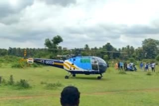 Helicopter emergency landing in Ramnagar