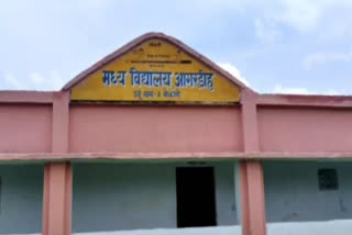 Urdu written in front of normal school