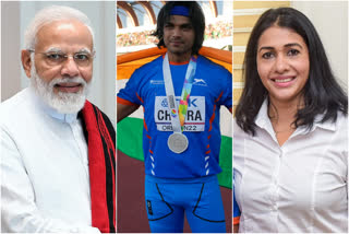 PM Modi congratulates Neeraj Chopra for silver medal at World Athletics Championship  narendra modi  Neeraj Chopra  Neeraj Chopra wins silver medal at World Athletics Championship  anju bobby george  anju bobby george congratulates Neeraj Chopra  നീരജ് ചോപ്ര  നരേന്ദ്ര മോദി  അഞ്ജു ബോബി ജോര്‍ജ്