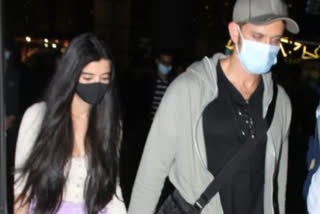 Hrithik Roshan Saba Azad spotted