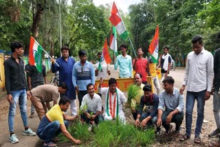 Vidisha Congress Protest