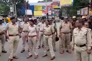 Police BJP Clash in Berhampore during a Protest against SSC Recruitment Scam