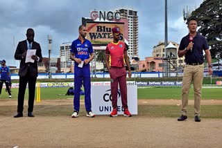 cricket  India vs West Indies  West Indies win the toss  भारत और वेस्टइंडीज  वेस्टइंडीज ने टॉस जीता