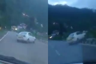 car collided with a divider in Himachal Pradesh