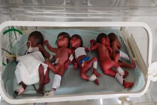 Woman gave birth to five children in Karauli