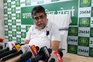 JMM press conference in Ranchi and called new President Draupadi Murmu Johar