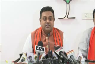 Sambit Patra press confrence in raipur