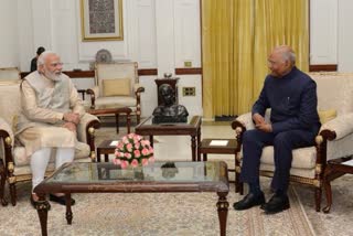 PM modi with president kovind