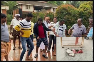 people outrage on pavagada local body Members dance