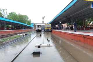 Trains cancelled and diverted due to heavy rain and waterlogging at Jodhpur railway station