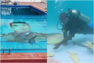 Largest underwater portrait of Kargil war hero bags URF World Records