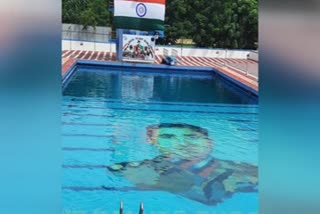 Largest underwater portrait in kerala