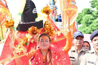 Rekha Arya did Kanwar Yatra in Haridwar