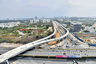 Flyover from Mindspace to Gachibowli