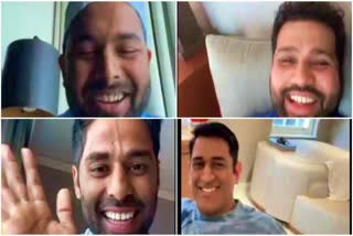 MS Dhoni's Cameo During Rishabh Pant's Instagram Live With Rohit Sharma, Suryakumar Yadav