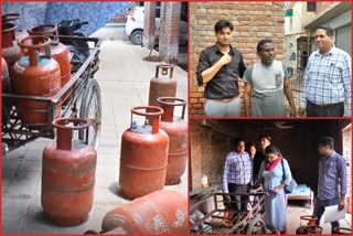 Black marketing of LPG gas in Ambala